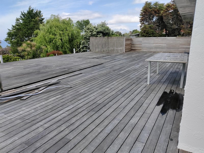 I Madera piscina antes